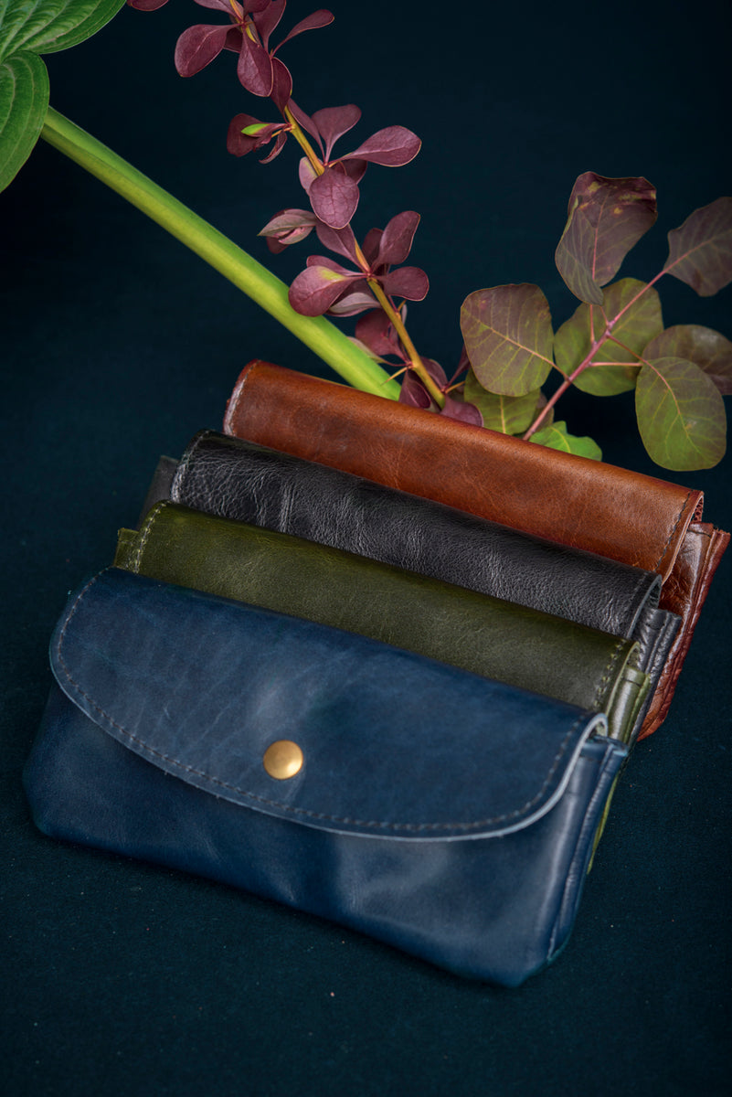 Minimalist leather wallet MARQUETTE made to order – Veinage