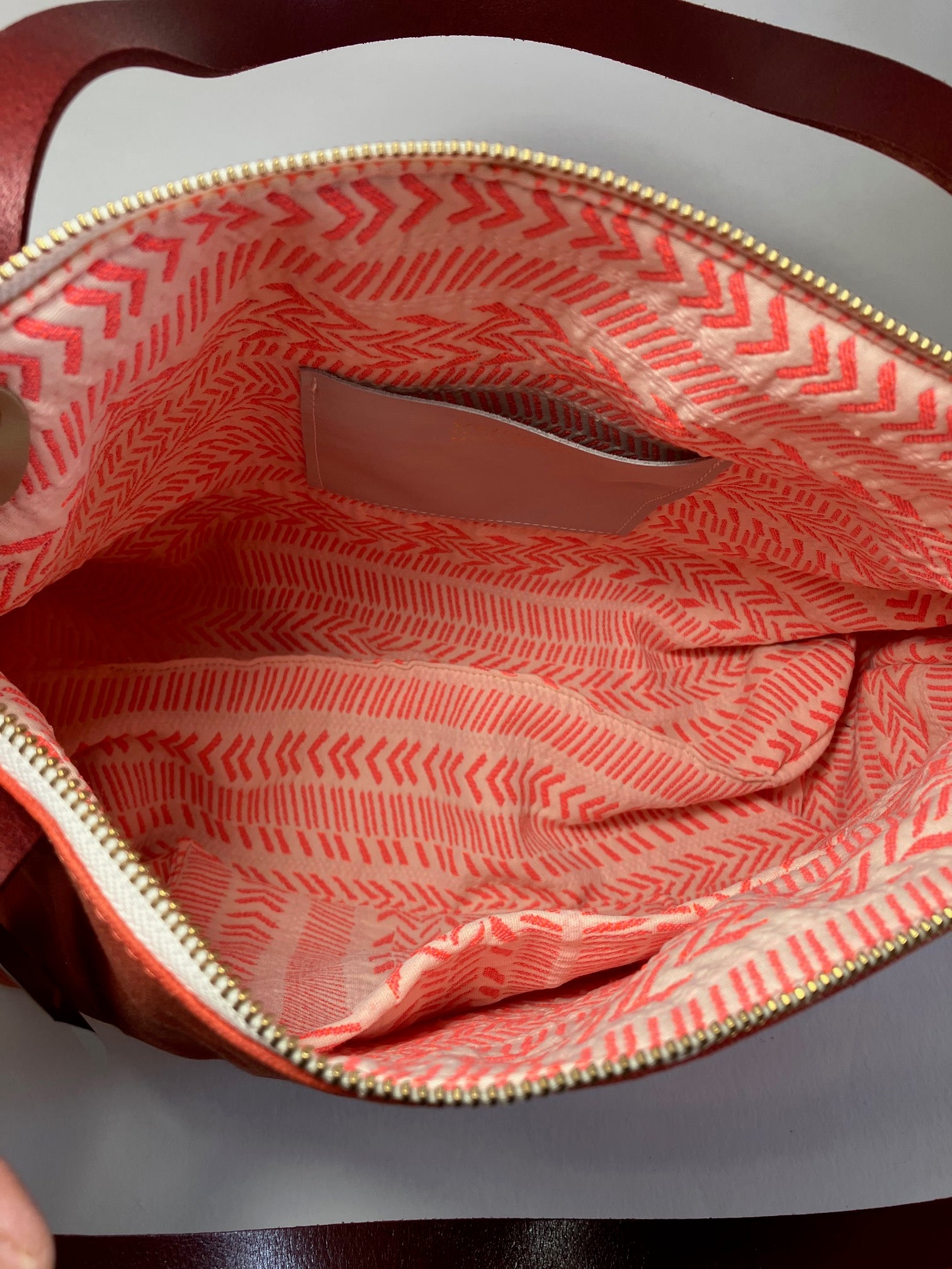 SAMPLE One of a kind Travel bag in coral orange waxed canvas, wax canvas tote bag