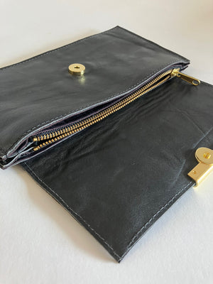SAMPLE Leather evening bag RETTANGOLO model from the Variable Geometry collection