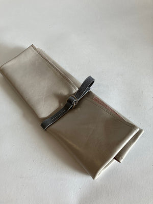 SAMPLE Leather brush case holder, tool case, deluxe leather pencil case, artist case, brush holder