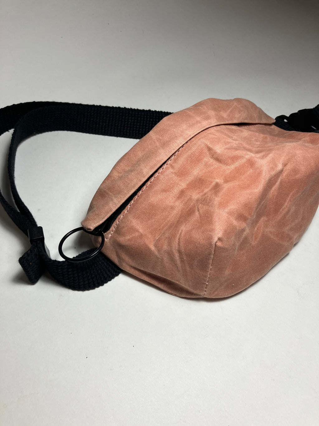 SAMPLE Fanny pack, pink waist bag, WAXED CANVAS FANNY PACK