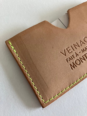 SAMPLE Veg tanned Leather minimalist cardholders