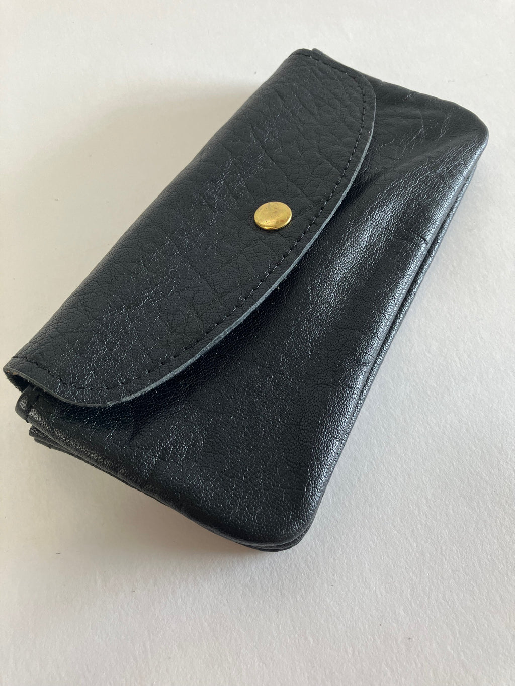 SAMPLE black Minimalist leather wallet