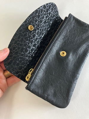 SAMPLE black Minimalist leather wallet