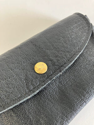 SAMPLE black Minimalist leather wallet