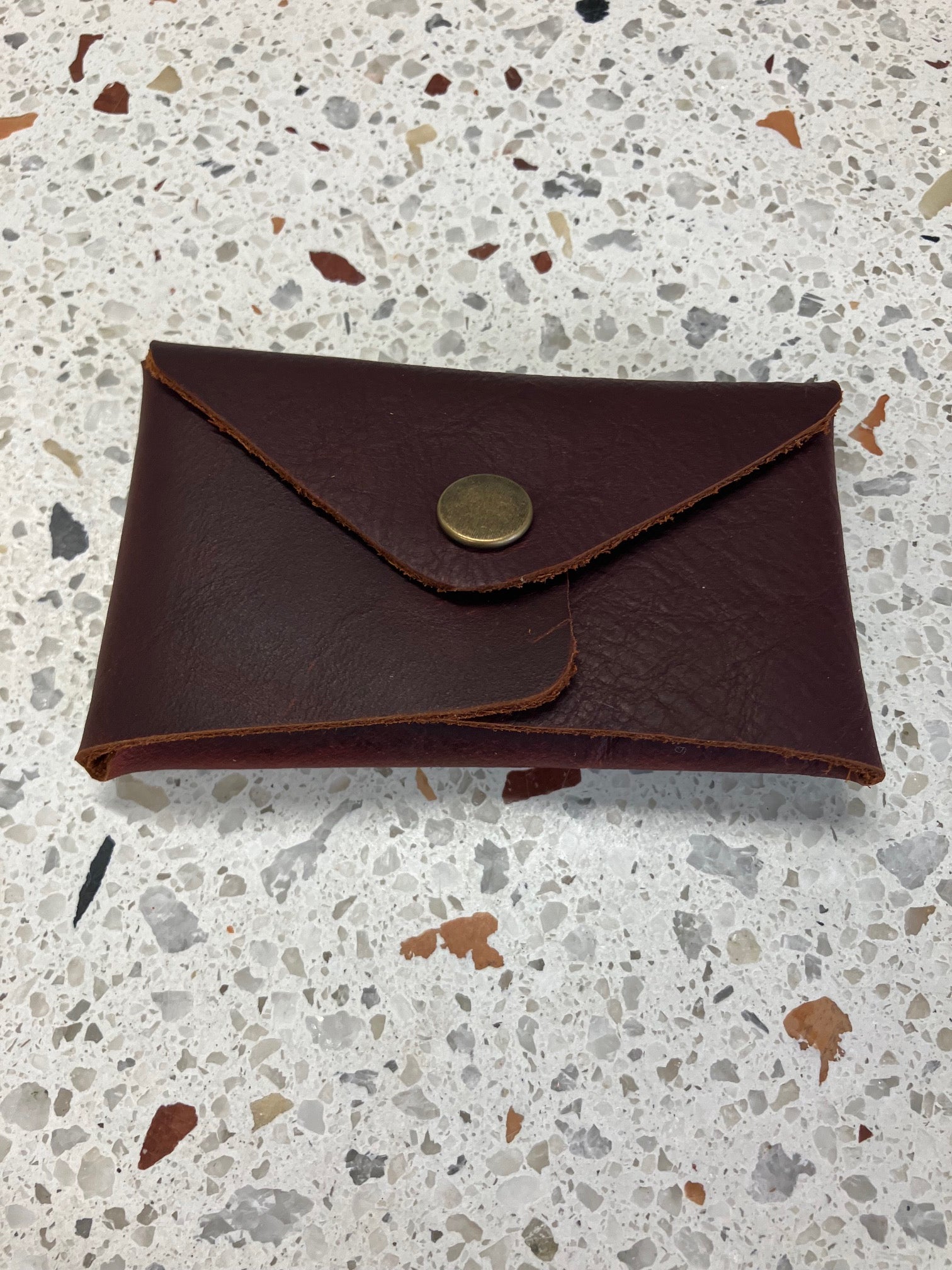 Sample. one of a kind. Leather minimalist cardholders / coin pouch. Handmade in Montreal