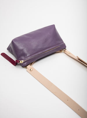 Leather fanny pack PAPAVER model