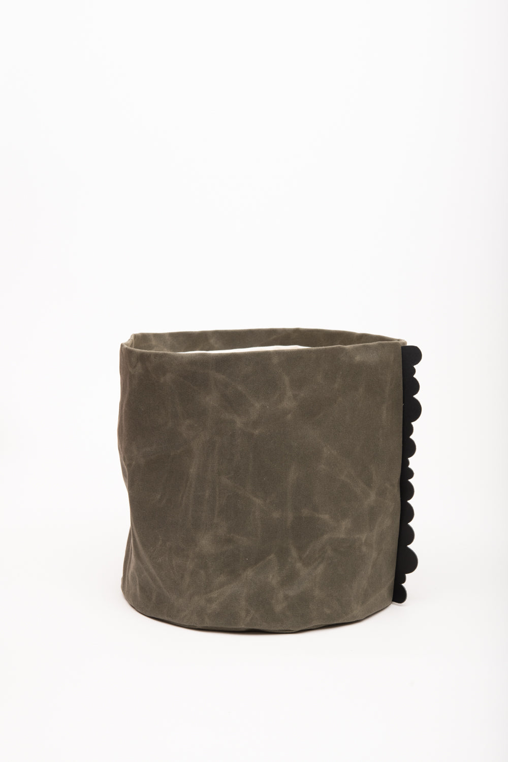 Panier de maison, porte-pot de fleurs, panier de rangement en toile cirée modèle CHARLOTTE