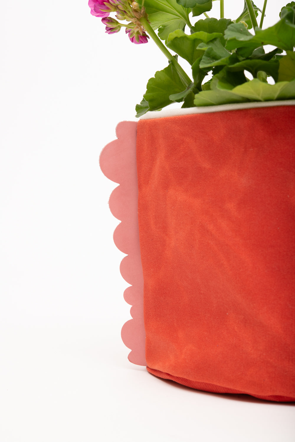 Panier de maison, porte-pot de fleurs, panier de rangement en toile cirée modèle CHARLOTTE