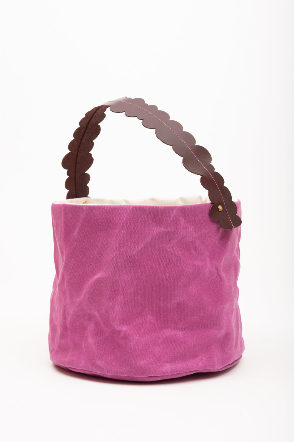 Panier de maison, porte-pot de fleurs, panier de rangement en toile cirée modèle CHARLOTTE