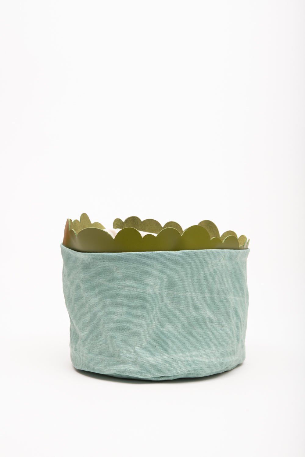 Panier de maison, porte-pot de fleurs, panier de rangement en toile cirée modèle CHARLOTTE