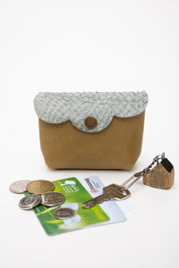 Leather mini pouch, cardholders CHOU model – Unique Edition – Veinage