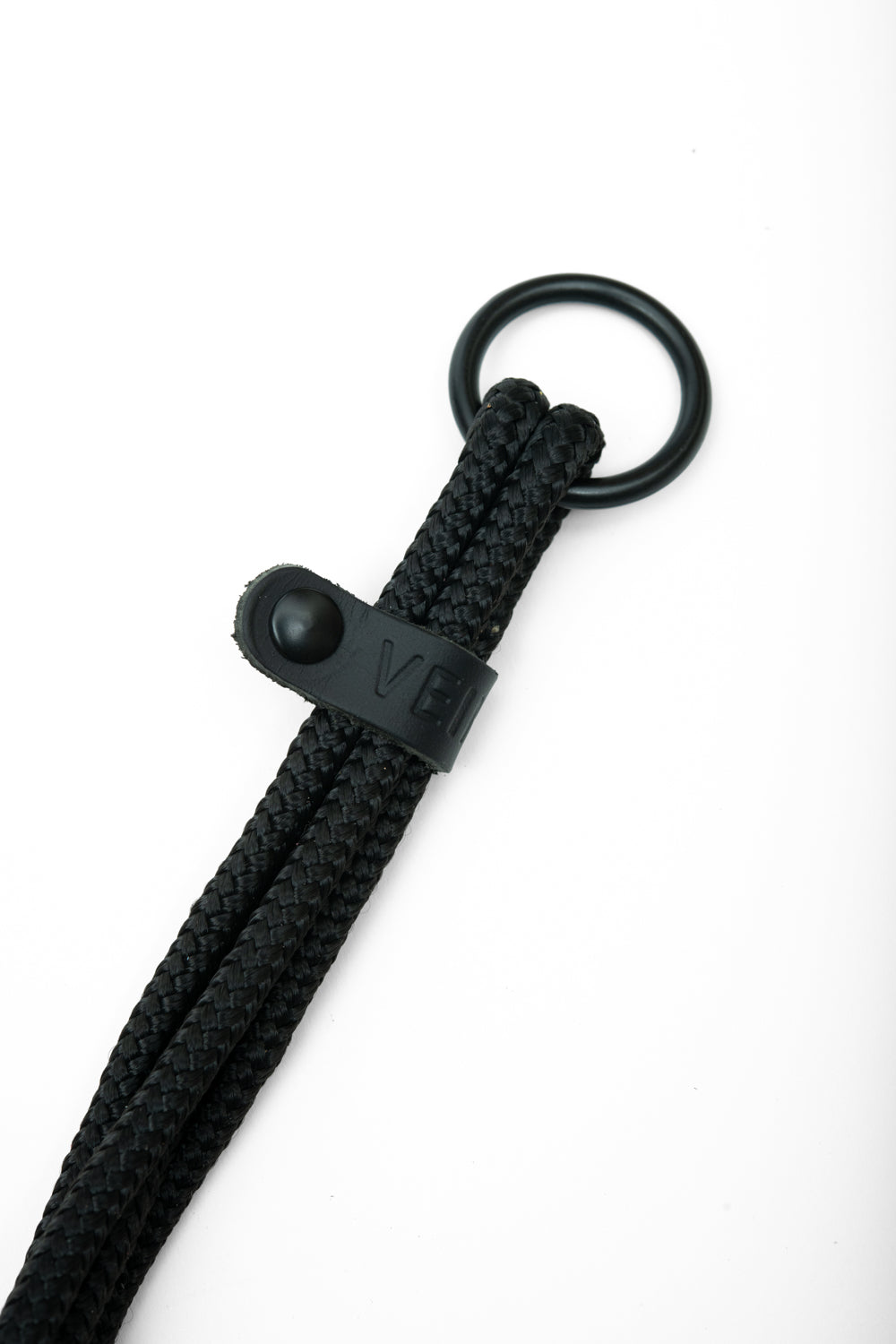 Support à plante en cuir récupéré et corde modèle FRAISIER