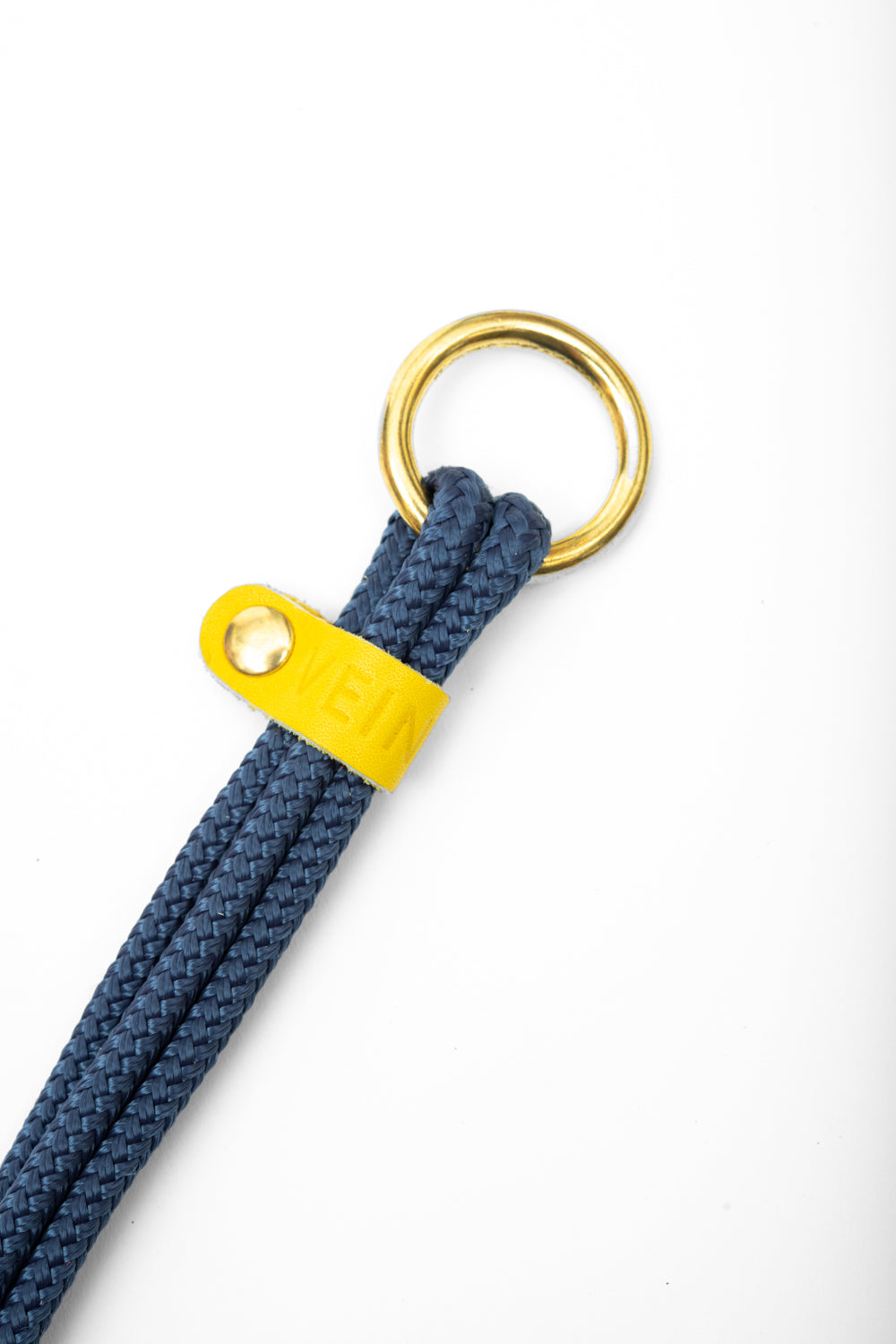 Support à plante en cuir récupéré et corde modèle FRAISIER