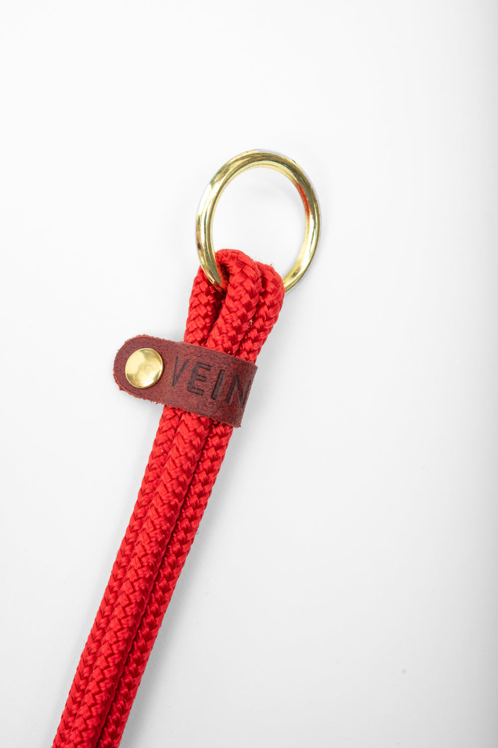 Support à plante en cuir récupéré et corde modèle FRAISIER