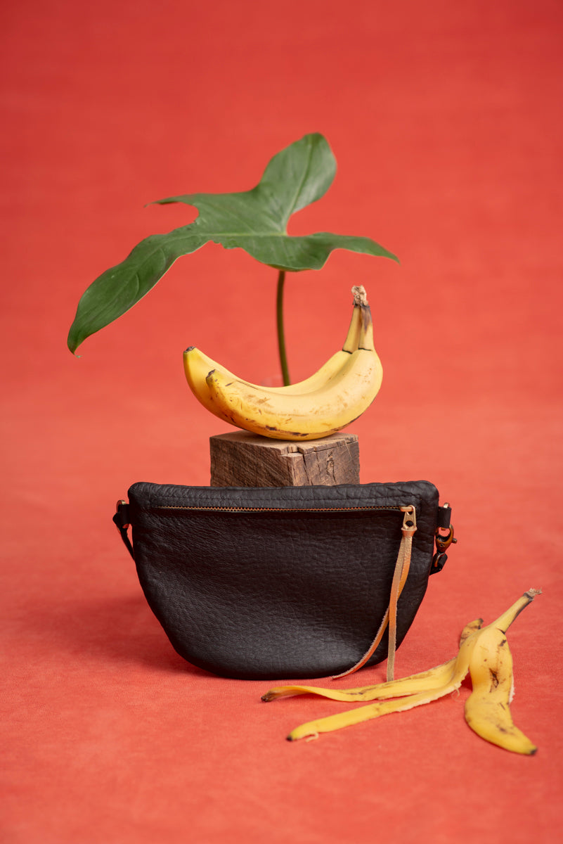 Leather fanny pack BANANE model made to order