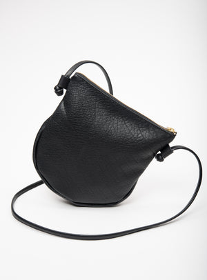Leather crossbody bag TULIPA model VEINAGE x Belle + Rebelle