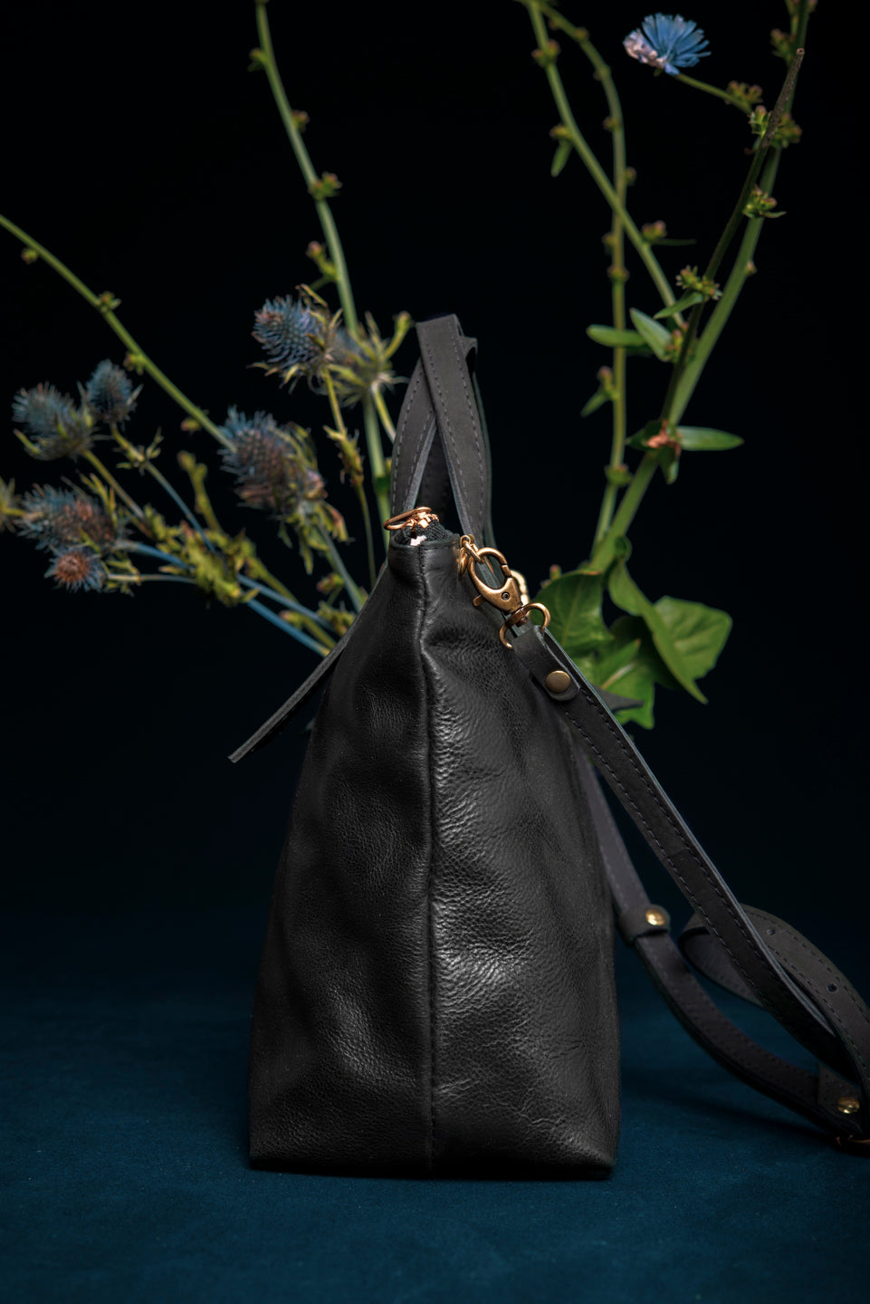 PAPINEAU leather handbag, Veinage handmade in Montreal, Canada