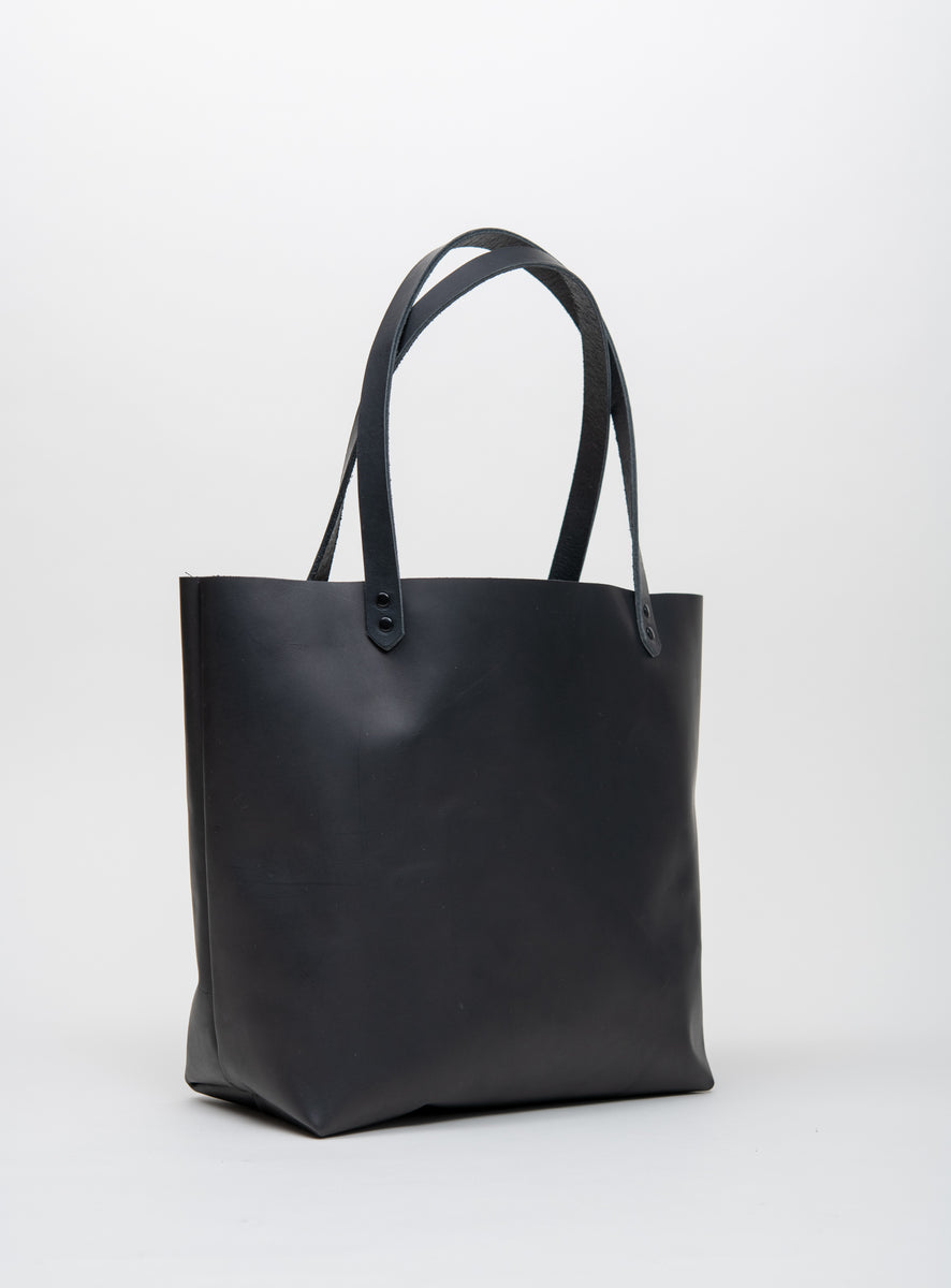 Leather minimalist tote bag FLORENCE model – Veinage