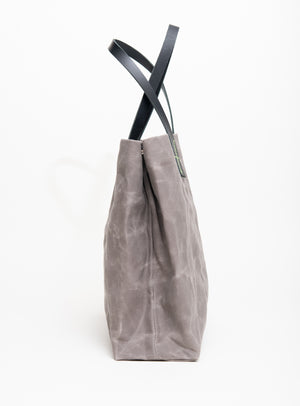 Large canvas tote bag VEINAGE x ANGLE MTL, handmade in Montreal, Canada