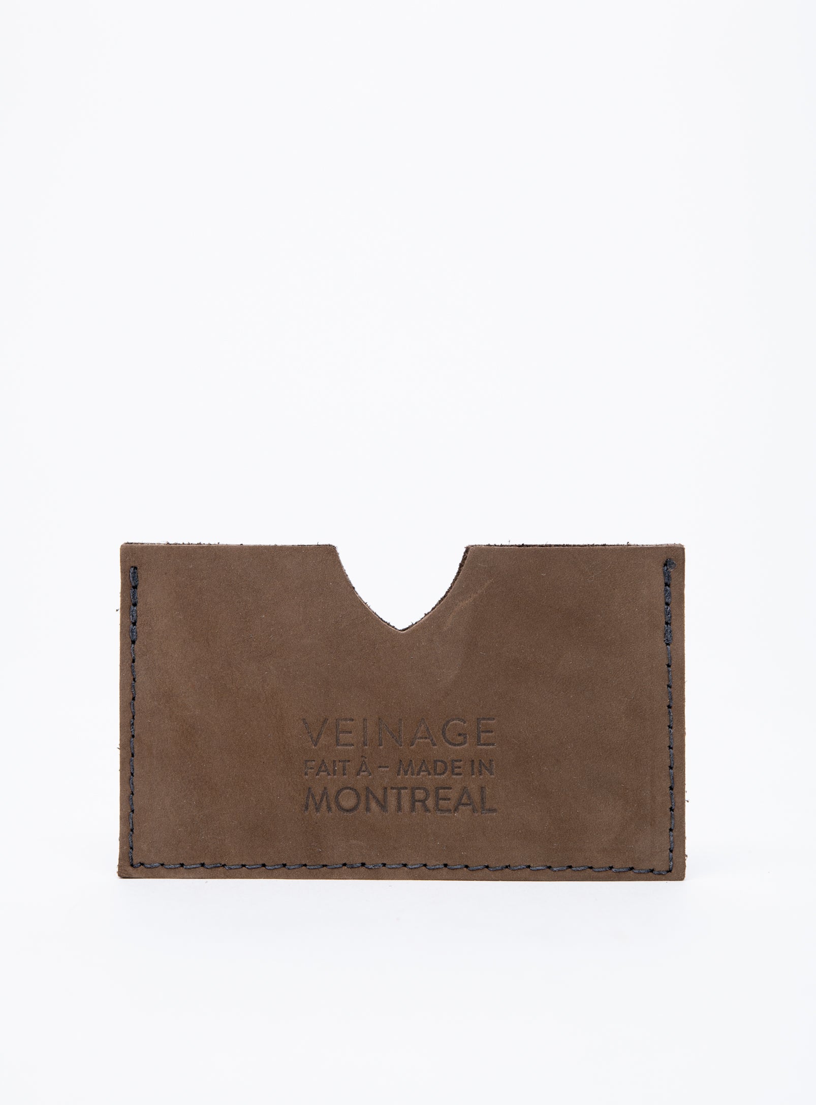 Leather minimalist card holder CHABOT model