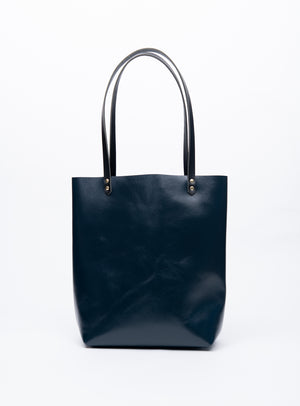 Leather minimalist tote bag MOLSON model