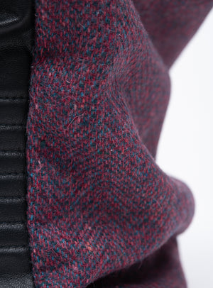 Veinage Wool Funnel Neck Scarf handmade in Montreal, Canada
